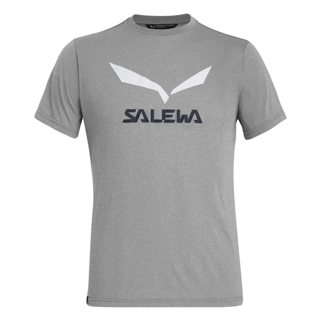 Camisetas Hombre Chile - Salewa Solidlogo Drirelease® - Gris - EKSW-26354